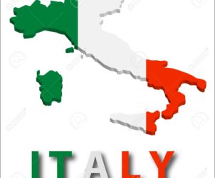 7265188-Italy-territory-with-flag-texture--Stock-Vector-map